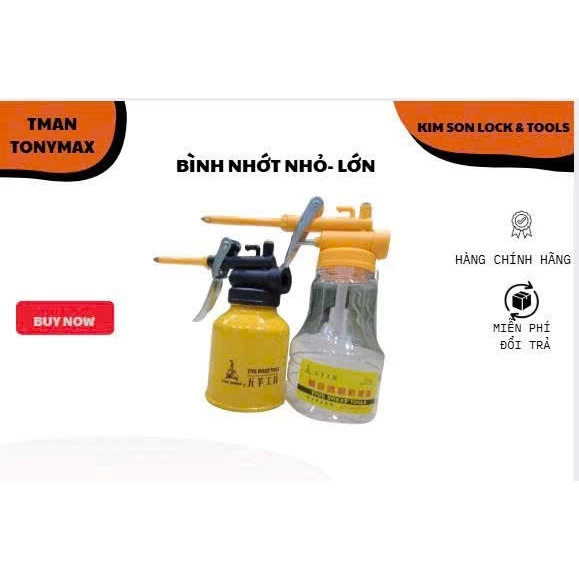 Bình châm nhớt, bình đựng nhớt, bình bơm nhớt lớn nhỏ thương hiệu Five sheep