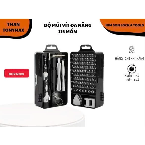Bộ mũi vít đa năng 115 chi tiết