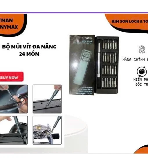 Bộ tua vít, mũi vít đa năng 24 chi tiết