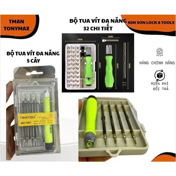Bộ tua vít đa năng thương hiệu T Man cao cấp chính hãng