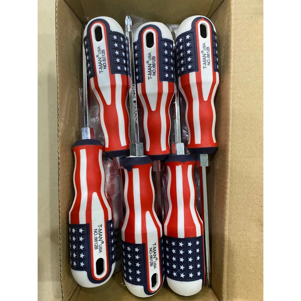 Combo 6 cây tua vít, tô vít 2 đầu (bake-dẹp)cán cờ mỹ cao cấp Combo 6 cây tua vít, tô vít 2 đầu (bake-dẹp)cán cờ mỹ cao cấp