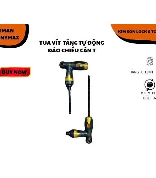 Tua vít, tô vít 2 đầu tăng tự động đảo chiều cán chữ T